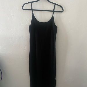 Long black summer dress